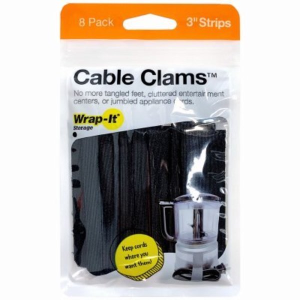 Jjaamm 3 BLK Cable Clam 408-CC-3LX-BL